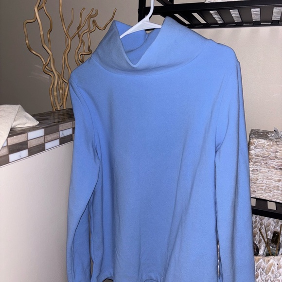 Dudley Stephens Greenpoint Turtleneck Periwinkle Blue Fleece Large New & W/Bag - Picture 3 of 11